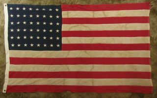 Vintage American Flag 48 Stars 3.  5 X 5.  5 Feet
