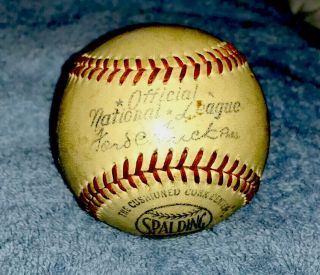 Vintage Spalding Official National League Baseball - Ford Frick Pres.  (1934 - 51)