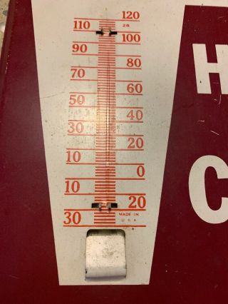 Vintage Dr.  Pepper Advertising Thermometer Sign 6 3/4 X 12 3
