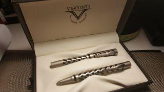 Visconti Skeleton Rollerball And Ballpoint Pens