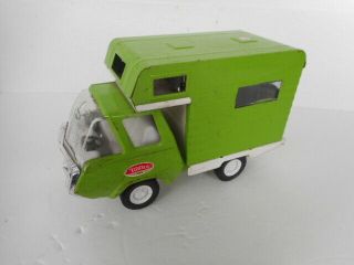Vintage 1970’s Green Tonka Camper Toy Pressed Metal Truck