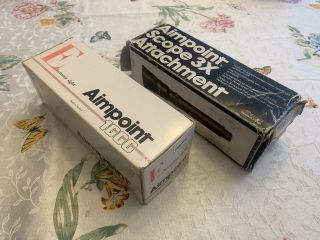 Aimpoint 1000 With 3x Magnification Attachment Vintage Red Dot Scope