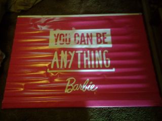 Barbie " You Can Be Anything " Toys R Us Vinyl Display Banner