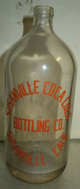 Susanville Coca Cola Bottling Co Seltzer Bottle