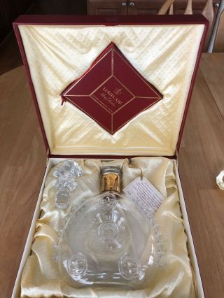 Remy Martin Louis Xiii Cognac Decanter Baccarat 750 Ml With Double Box Set