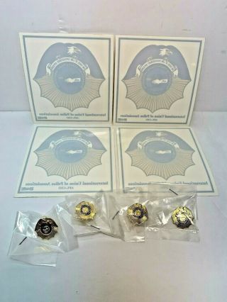 4 International Union Of Police Associations Lapel Pin & Decal Sticker Iupa