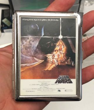 Vintage 1977 Star Wars Cigarette Case W/ Lighter Collectors Estate