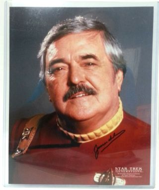 Star Trek Gerarations Autograph 8x10 Photo - Signed By James Doohan (lhau - 1105)