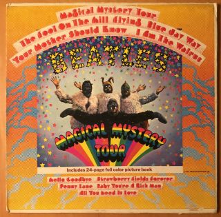 The Beatles Magical Mystery Tour Capitol Mal 2835 Mono 1967 Lp Booklet Vg,