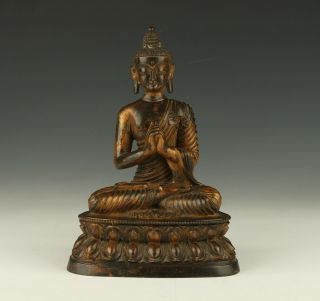 Chinese Antique Bronze Tibetan Buddha Figurines Statue