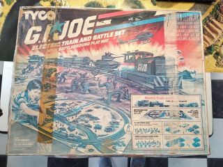 Vintage 1983 Gi Joe Tyco Electric Train And Battle Set