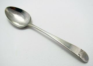 Antique Hester Bateman 1782 Georgian George Iii Solid Sterling Silver Tea Spoon