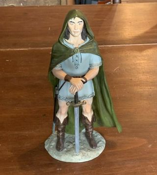 Vintage Aragorn Lord Of The Rings Danbury Figure Figurine,  8.  5 "