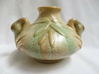 Weller Pottery Patricia Vintage Vase With Duck - Head Handles