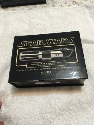 Master Replicas Star Wars.  45 Scaled Lightsaber Sw - 306 Darth Vader Anh Gold