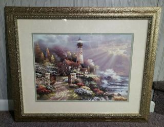 Home Interiors Home & Garden Party Lighthouse Sea Cottage Victorian Picture Big