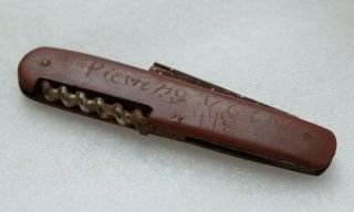 Ww2 Wwii German Relic - Latvian Elite Volunteer Pocket Knife 1944