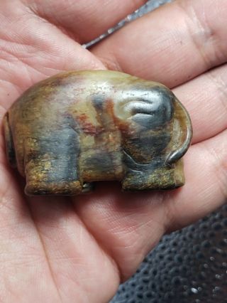 Wonderful Antiques Chinese Carved Jade Elephant 3