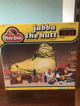 1983 Kenner Jabba The Hutt Play - Doh Set Return Of The Jedi Play Doh