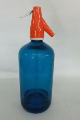 Blue Seltzer Bottle Miami Healthy Salt Sugar Florida 1185b