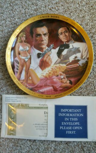 James Bond 007 - Set Of 6 Franklin Commemorative Plates
