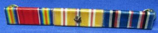 Wwii Navy Usmc Pacific Campaign 1/2 Of An Inch Wide Ribbon Bar By Wolf Brown