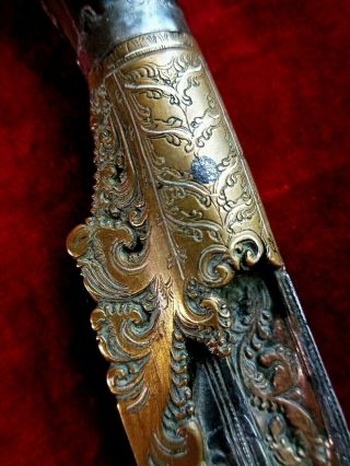 1700s Large Antique Piha - Kaetta Knife Sinhalese Pia Kaetta Dagger Kastane Sword