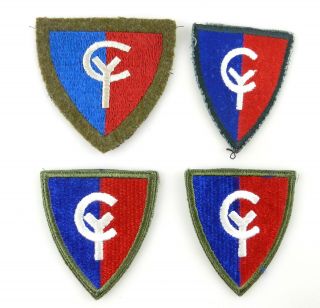 4 Wwii Us Army 38th Infantry Division Patch Military Badge T70d2