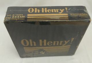 Vintage Oh Henry Candy Bar Display Box Circa 1920 3