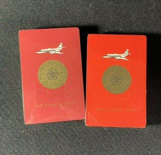 Vintage Air Force Two Playing Cards Double Deck Set Box