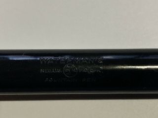 Vintage WATERMAN 58 Black XL Fountain Pen 8 Flex NIB Restored HUGE PEN 3
