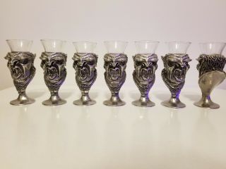 Royal Selangor Pewter & Glass Orc Lord Of The Rings Shot Glass