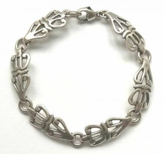 Kalevala Koru Kk Finland - Vintage Sterling Silver Bracelet " Sun Lion "