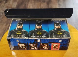 1992 Batman Returns Movie Playing Cards Full Box Of 12 Decks Very Rare