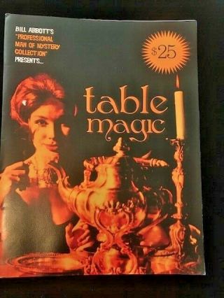 House Party Magic/table Magic By Bill Abbott Magic Books