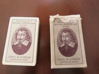 Antique Brasserie Champlain Quebec City Playing Cards
