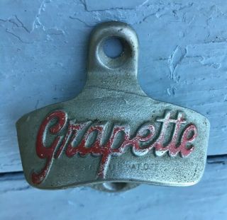 Vintage Grapette Bottle Opener Wall Mount Starr X Brown Co.  Soda Pop