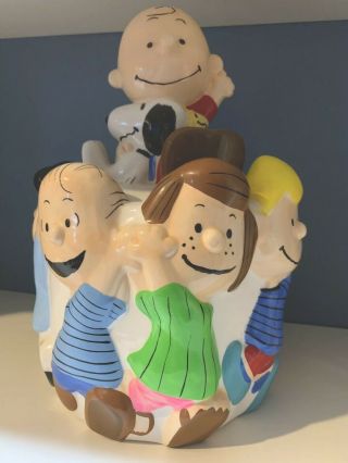 Charlie Brown And The Peanuts Gang Cookie Jar Vintage