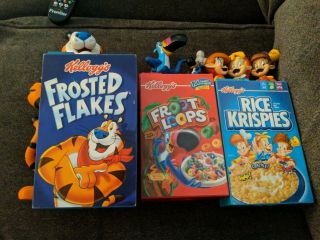 3 Kelloggs Frosted Flakes Tony The Tiger,  Rice Krispies,  Anniversary Bank 2006