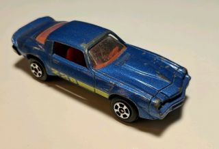 Vintage Playart Blue Chevrolet Camaro Z28 Chevy 1/64 Diecast Htf