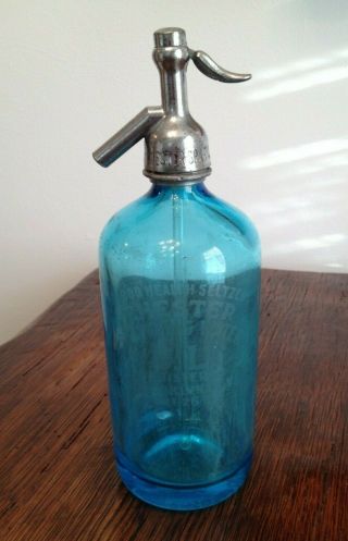 Blue Seltzer Bottle,  Chester Sparkling Water,  Good Health Seltzer,  Brooklyn,  Ny