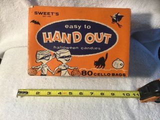 Vtg Mid Century Melville Halloween Candy Box Hand Outs Store Display Decoration