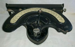 ANTIQUE AMERICAN TYPEWRITER CAST IRON TIN WRITING INSTRUMENT OFFICE GADGET OLD 2