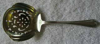 Plymouth Gorham Sterling Silver Candy Nut Spoon Bon Bon Server Pierced Bowl