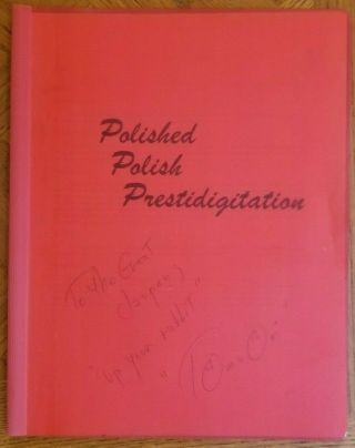 Polished Polish Prestidigitation By The Great Tomsoni - Signed - Johnny Thompson