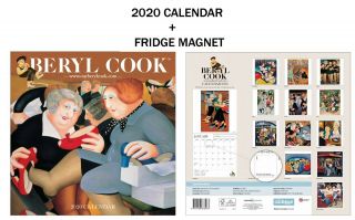 Beryl Cook Official Calendar 2020,  Metal Machine Fridge Magnet