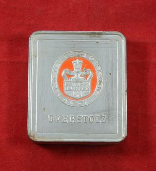 German Ww2 Wehrmacht Soldier Cigarettes Tin " Overstolz Zigaretten " War Ralic