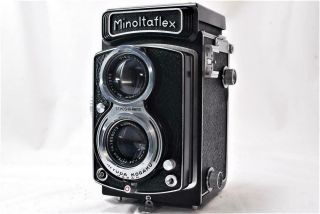 " Near " [vintage] Chiyoko Minolta Minoltaflex 6x6 Tlr Film Camera /75mm F3.  5