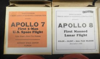 Vintage NASA Apollo 7 8 9&10 Silent Color 8mm Film North American Rockwell Space 2