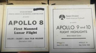 Vintage NASA Apollo 7 8 9&10 Silent Color 8mm Film North American Rockwell Space 3